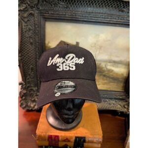 New Era 9FORTY I Am Dad 365 Black Trucker Hat Adjustable Snapback Mesh Cap Mens